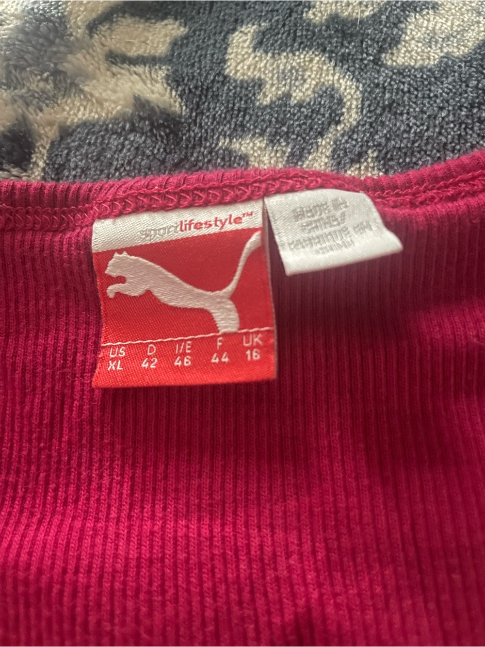 Puma Women's Raspberry Ribbed Tank - Picture 3 of 3